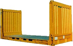 20 футовый контейнер - платформа